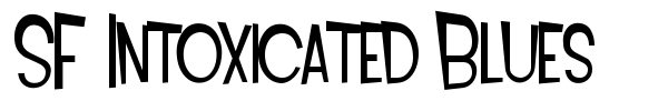 SF Intoxicated Blues font preview